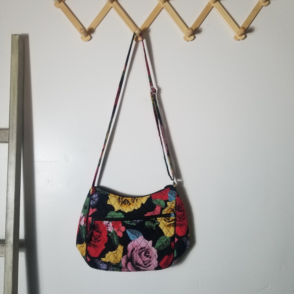VERA BRADLEY HAVANA ROSE PATTERN CROSSBODY PURSE